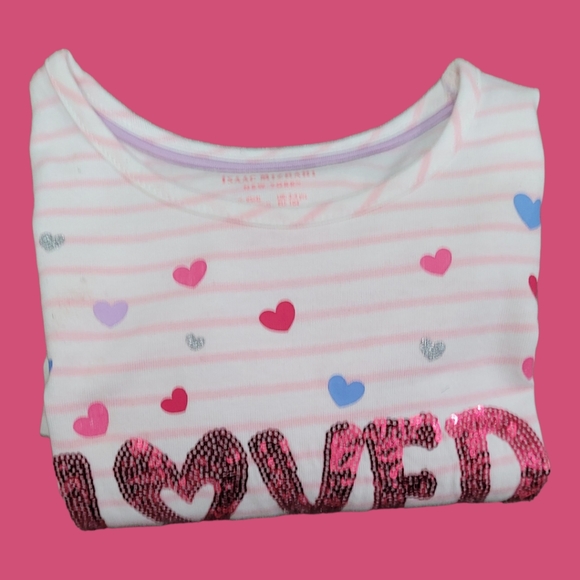 Issac Mizrahi Girl's "Loved" Long Sleeve Top - Picture 4 of 13